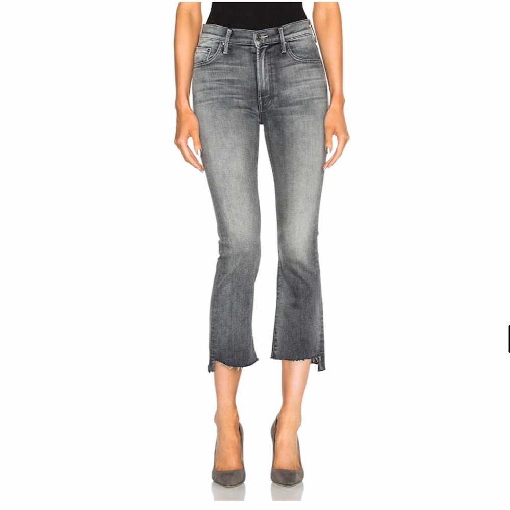 🌟SOLD🌟 MOTHER Insider Crop Step Fray in Huntress